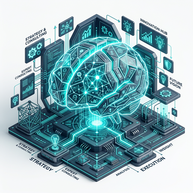 Abstract strategic node representing expert SEO consultant services in London